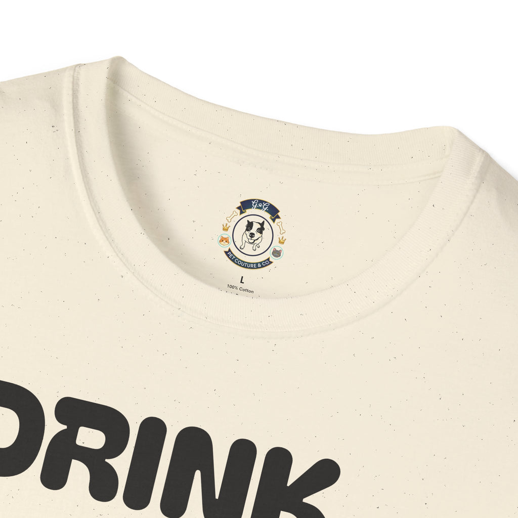 Drink Coffee Save Animals T-Shirt — Paw Print Rescue Tee