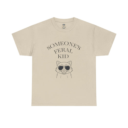 "Someone's Feral Kid" Raccoon Graphic Tee-ADULT