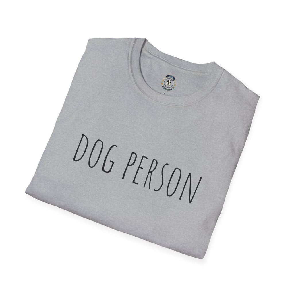 Dog Person T-Shirt – Minimal Script Dog Lover Tee