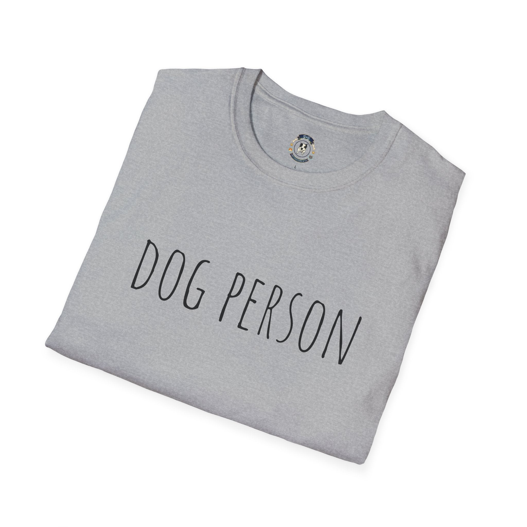 Dog Person T-Shirt – Minimal Script Dog Lover Tee