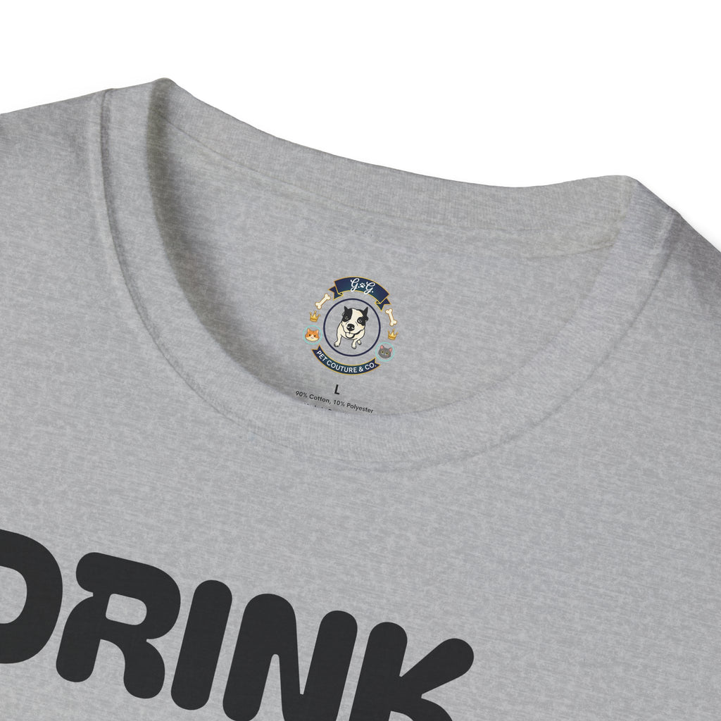 Drink Coffee Save Animals T-Shirt — Paw Print Rescue Tee