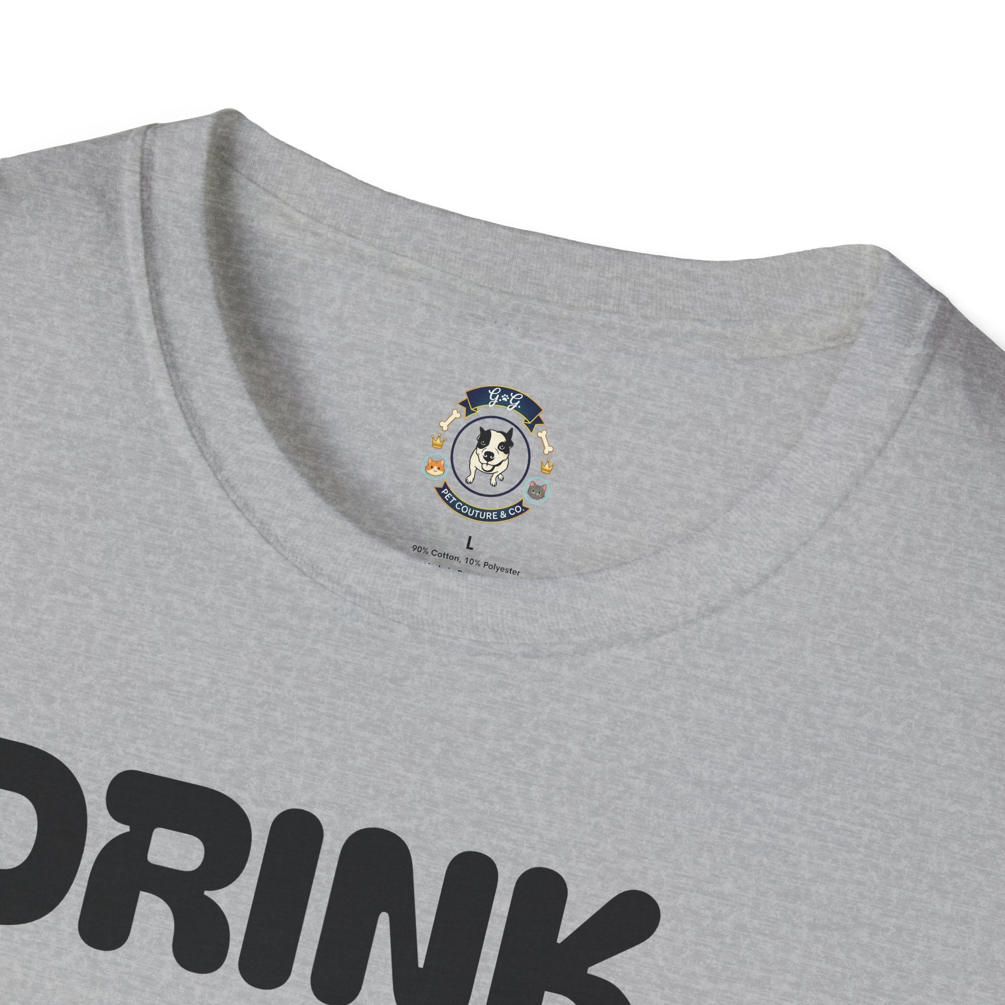 Drink Coffee Save Animals T-Shirt — Paw Print Rescue Tee