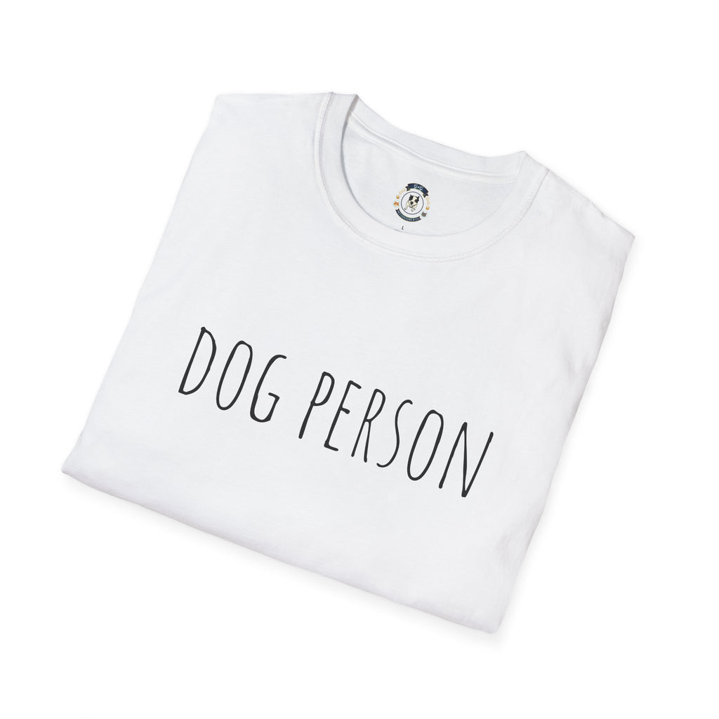 Dog Person T-Shirt – Minimal Script Dog Lover Tee