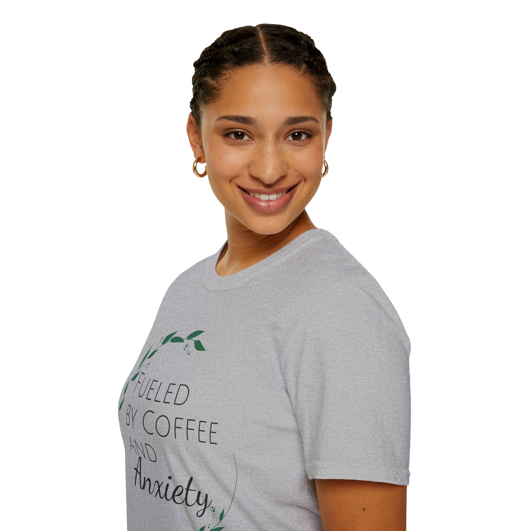 Fueled By Coffee And Anxiety-Unisex T-Shirt