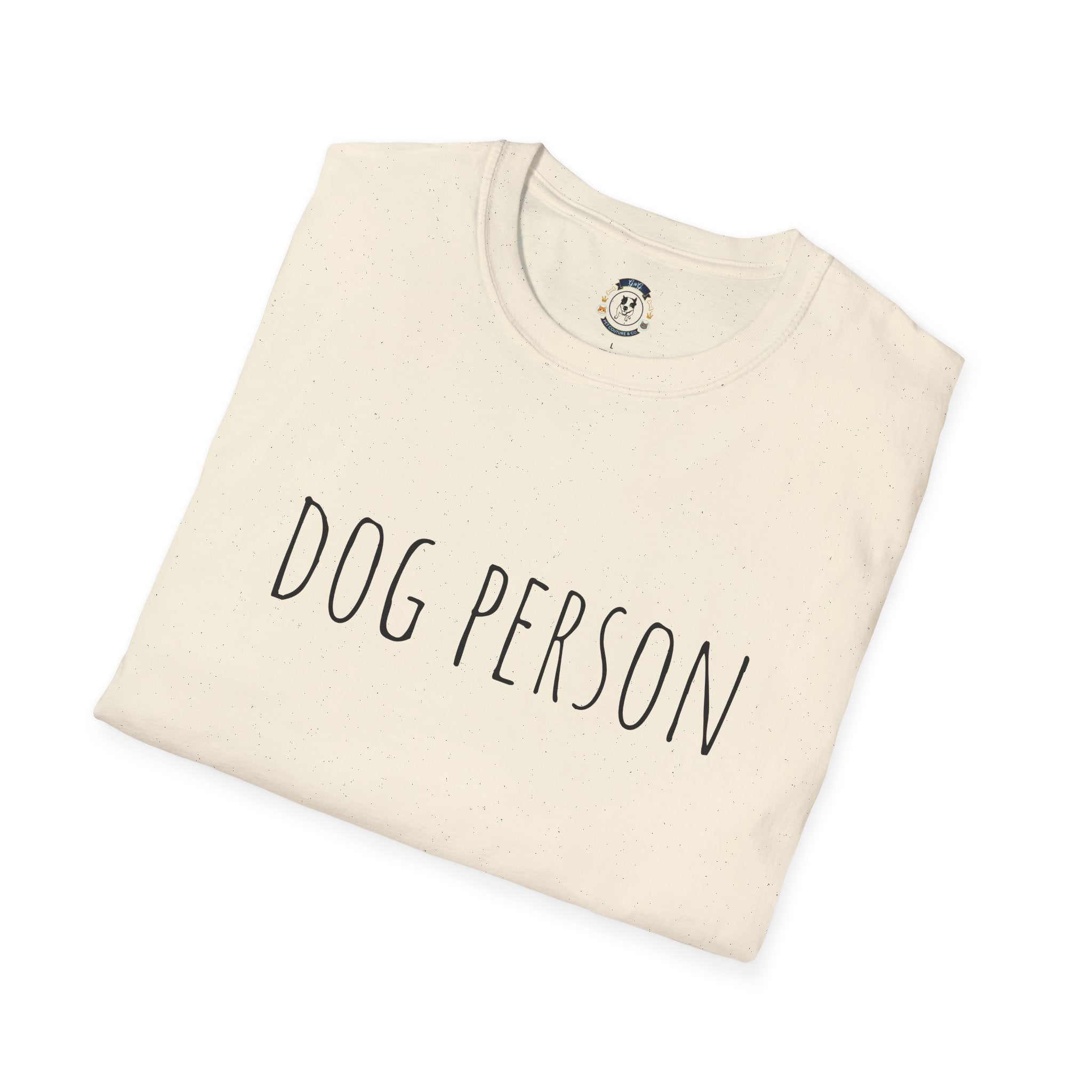 Dog Person T-Shirt – Minimal Script Dog Lover Tee